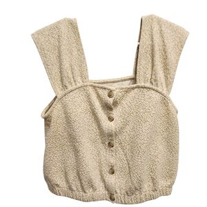 Madewell Floral Jacquard Button-Front Top